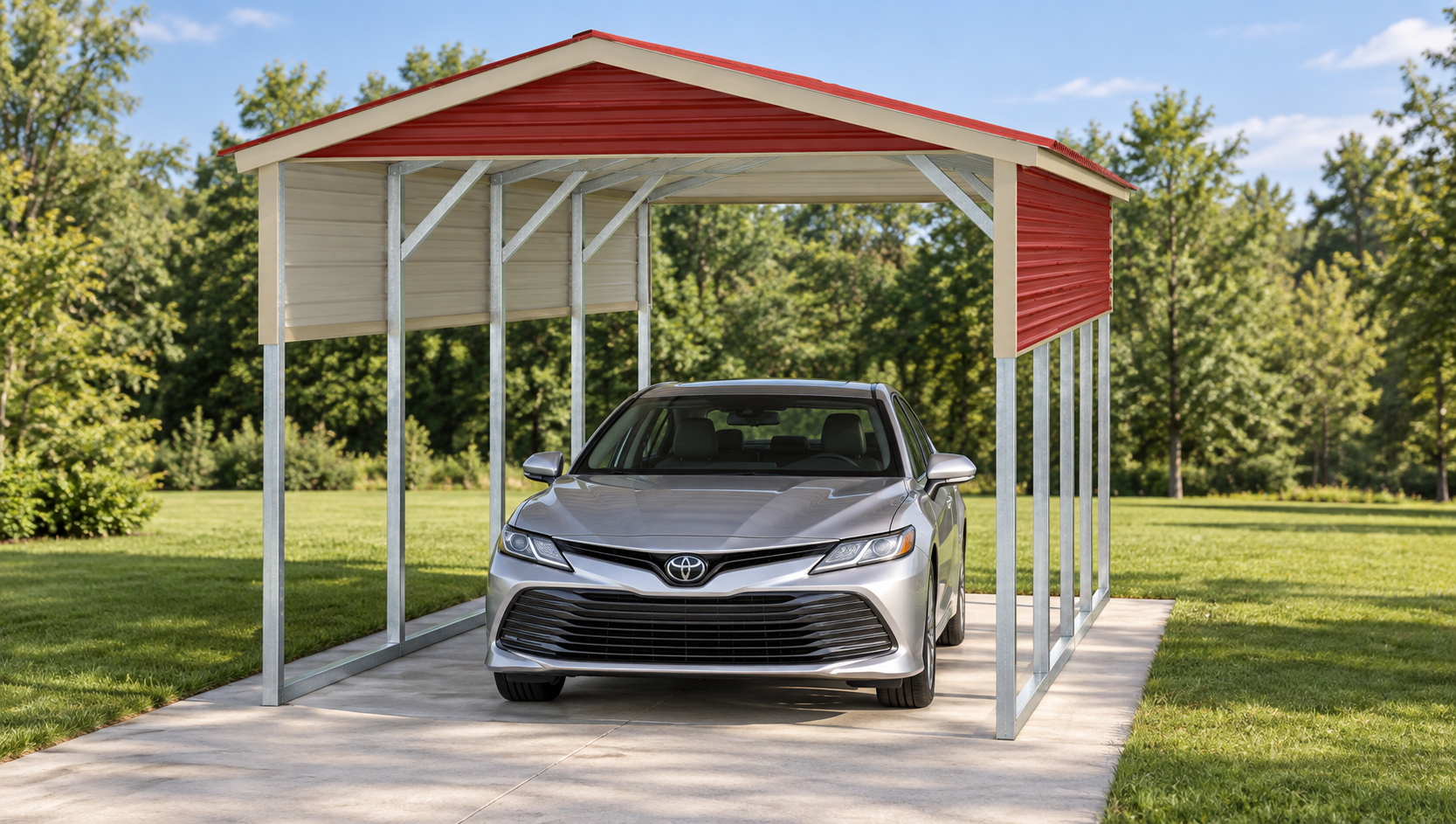 12×20×8 carport